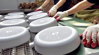 [neoflam] Ceramic coating frying pan manufacturing