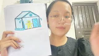 Share how to color a cute house drawing