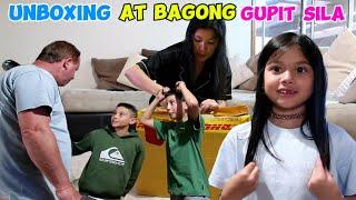 BAGONG LOOK NG MGA BATA DAHIL SA GUPIT | UNBOXING MAY PACKAGE MGA BAGONG COLLAGEN DRINK