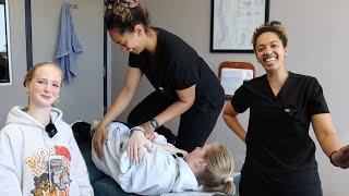 Deep Neck Adjustment & Soft Tissue Work | Dr. Angie Adjusts OG Bella!
