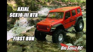 Axial SCX10 III Jeep Rubicon RTR First Run - RC Crawler Trail Truck