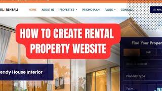 how to create rental property website