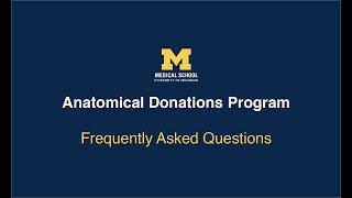 Anatomical Donations Program: Will the donor or donor's family be paid a fee for a body donation?