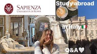 Study abroad in Italy at La Sapienza University q&a  how much I spend, what I study, how to apply