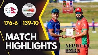 Nepal vs Oman T20 Match Highlights | Canada T20 Tri-Series 2024 | Nepal vs Oman