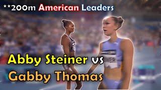 When Abby Steiner and Gabby Thomas Collide At 200m | 2023 Paris Diamond League 200m