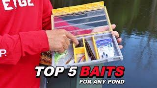 The Top 5 Lures To Catch Bass In ANY Pond - Pond Fishing Tips