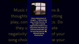 Cultivating Mindful Listening: Harnessing the Power of Music for Positive Vibes #life  #music