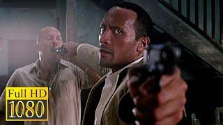 Dwayne Johnson found Traves and arranged a showdown with Hatcher's mercenaries / The Rundown (2003)