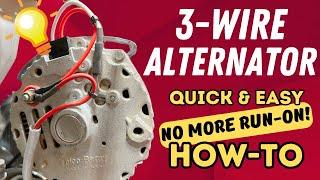 Set Up a 3 Wire Alternator! Quick and Easy Way to Make it Work On Any Car!