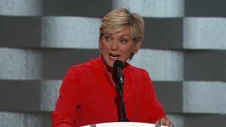 Former governor of Michigan Jennifer Granholm speaks at the Democratic National Convention