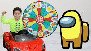 Yusuf plays with Among Us on the Magic Wheel