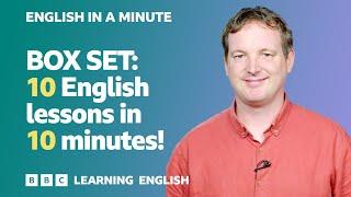 BOX SET: English In A Minute 19 – TEN English lessons in 10 minutes!