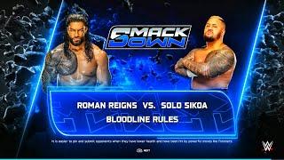 Roman Reigns Vs Solo Sikoa - Bloodline Rules Match At SmackDown | WWE 2K25