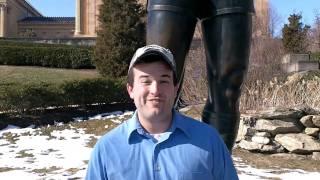 Tim Kudgis at the Rocky Statue