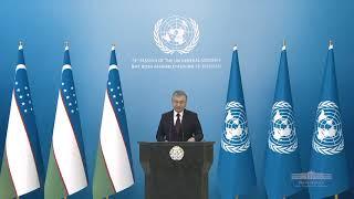 Speech by President of Uzbekistan Shavkat Mirziyoyev to 75th session of the UN General Assembly