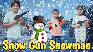 Snow Gun Snowman ️ | comedy video | funny video | Prabhu sarala lifestyle