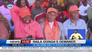 Raila Odinga requests government to immediately act on pressing obstacles facing Kenyans