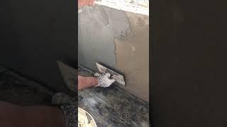 Waterproofing  Retaining wall before painting #shorts#painting#how to  ‍️‍️‍️‍️