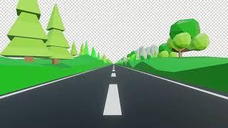 Road Loop Animation (cartoon background loop)