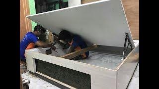 Box Bed के चाली में हाइड्रोलिक कैसे लगाते हैं? Ebco 75 KG Hydraulic Fitting in  Bed Half Chali