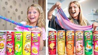 PRINGLES SLIME CHALLENGE!: THEN vs NOW!