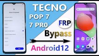 Tecno Pop 7/Pop 7 Pro FRP Bypass Android 12 (Without Pc) Tecno BF6/BF7 Gmail/Google Account Bypass |