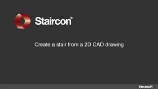 Staircon - Create stair from a 2D CAD drawing