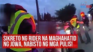 Sikreto ng rider na maghahatid ng jowa, nabisto ng mga pulis! | GMA Integrated Newsfeed