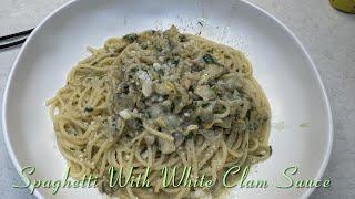 Spaghetti with White Clam Sauce, 3 simple ingredients to delicious