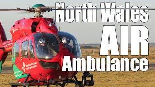 North Wales Air Ambulance Landing at Caernarfon Airport - (Reg: G-WROL)