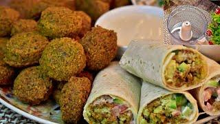 الفلافل المنزلي بطريقه سريعه وكيف  يطلع معكم هش وذهبي ..  Falafel