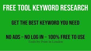 Free tools for keyword research || SEO tools for keyword research Country based Keyword Research