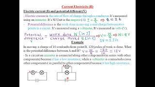 TOPIC 5: CURRENT ELECTRICITY (II): LESSON 1