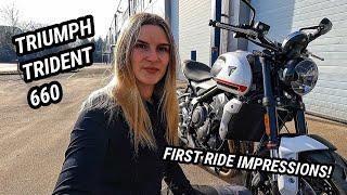 2021 Triumph Trident 660 // First ride review! Is it the perfect first big bike? 