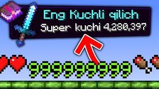 Minecraftda Super qilich yasash | Qanday qilib Minecraftda kuchli qilich yasash? | Qilich Kitoblari