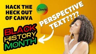 Can you do perspective text & images in Canva? Yup! Here's how I did it! | Canva Tutorials