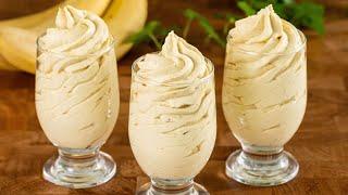 Creamy banana dessert in 5 minutes!no SUGAR, no flour! Everyone is looking for this recipe!