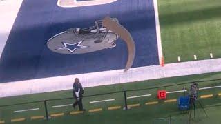 Piece of metal falls from roof at AT&T Stadium before Dallas Cowboys vs. Houston Texans