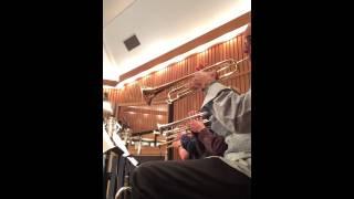 Los Angeles Big Band record date Trumpet Section-Chris Tedesco