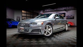 2018 Audi A5 Sportback 2.0T Quattro Premium Plus! Loaded! 2 0L Turbo! Monsoon Gray Metallic!