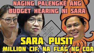 SARA TINAWAG NA PUSIT NG MGA CONGRESSMAN- COA 74M  CIF NG OVP NINAKAW