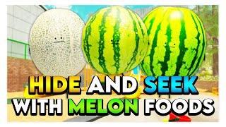 Roblox SECRET STAYCATION HIDE & SEEK WITH MELON FOODS! 
