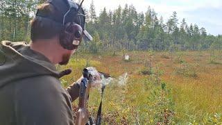 Shooting and testing hunting cartridges for Baikal MP-27EM 1C over and under shotgun