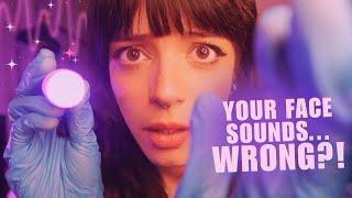 ASMR | ️ Your Face Sounds All WRONG . . . . ???️ (Layered Binaural Effect, Brown Noise)