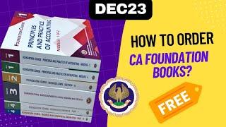 CA Foundation books order कैसे करें? November 2024 || full process || Aslam Parwez #cafoundation i