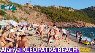 alanya kleopatra beach 2024 ! alanya beach walk ! alanya antalya turkey holiday turkey travel 4k60