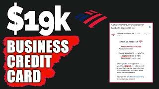 $19k Bank of America Business Credit Card! Datapoints, credit intel