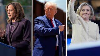 President Donald Trump revokes security clearances for Kamala Harris, Hillary Clinton