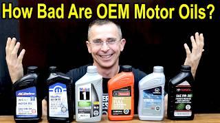 How Bad Is OEM Motor Oil? Honda vs Toyota vs ACDelco?